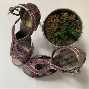 Audrey Brooke Pink Strappy Heels